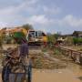 Viêt Nam - Pont en cours de déblayage