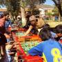 Bolivie - Tarabuco -  baby foot outdoor