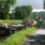 France - Péniches sur le canal du Doubs au RHIN