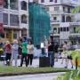 Cambodge - Cours de gym sur la croisette locale