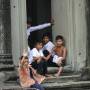 Cambodge - Enfants dans Ankgor Vat