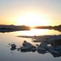 Bolivie - Couche de soleil sur le Salar de Uyuni