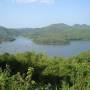 Thaïlande - Le lac et ses paillotes en bambous pres de Loei