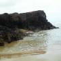 Australie - un coin de la plage avec des rochers