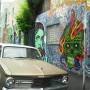 Australie - Street art Melbourne 3 + la nouvelle voiture a la mode la bas