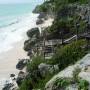 Mexique - Plage au bord des ruines