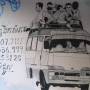 Cambodge - graff sur les murs de notre quartier, Phnom penh