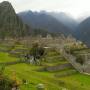 Pérou - vue sur la partie basse du machu pichu, ou vivait les roturiers