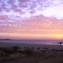 Pérou - Coucher de soleil sur la plage de Lobitos, vue du Squatt... pas mal!!