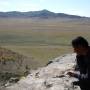 Mongolie - Tobi notre guide sur fond de Mongolie