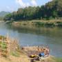 Laos - Arrivée en kayak à Luang Prabang