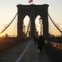 USA - Lever du soleil sur le pont de Brooklyn