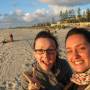 Australie - Les cousines à Scarborough beach