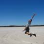 Australie - Nico vole sur un lac salé