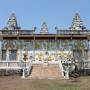 Cambodge - Modern coloured pagoda (Kampong Cham province)