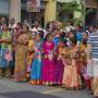 Malaisie - Petiites filles en costume traditionnel indien