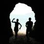 Nouvelle-Calédonie - Tunnel creusé par la mer entre la plage de la roche percée et la baie des tortues