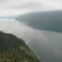 France - lac du bourget vu du dessus 17km par 3 au plus large et pour 140m de prfondeur au plus, seul lac naturel de france.