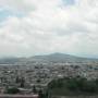 Mexique - Vue de l eglise, en haut de la Grande Pyramide (ou ce qu