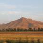 Ouzbékistan - Soleil couchant sur la frontière.