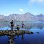 Indonésie - Quelques pêcheurs au bord du lac