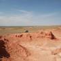 Mongolie - Bayanzag, les "falaises de feu". Pas mal de dinosaures dans le coin à priori, mais croisé aucun!