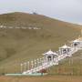 Mongolie - Ces bouddhas sont assez récents mais offrent de très belles perspectives sur toute la vallée.